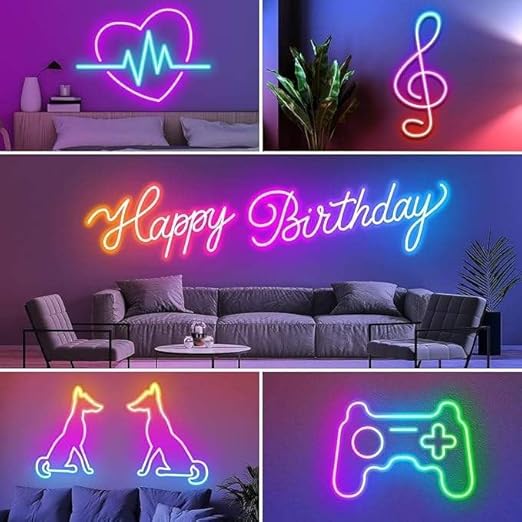 5 Meter Smart RGB Neon LED Strip Lights