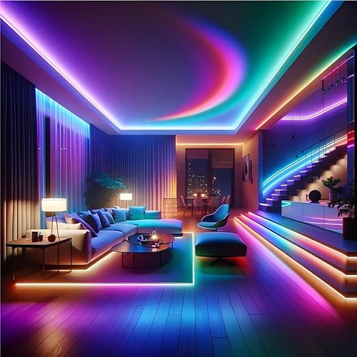 5 Meter Smart RGB Neon LED Strip Lights